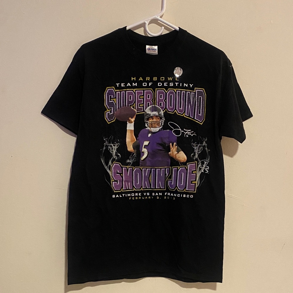 VINTAGE Black Super Bowl Graphic T-Shirt